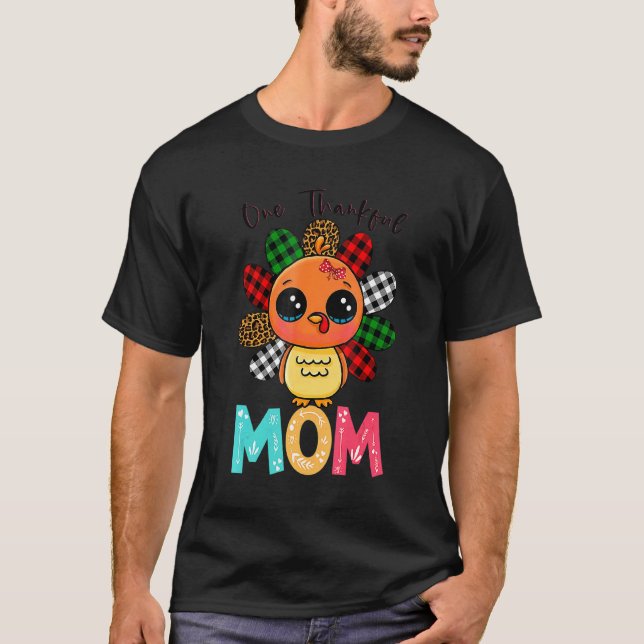 T-shirt Une Maman Remerciante Turquie Famille Remerciement (Devant)