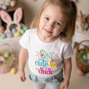 T-shirt Une mignonne poule Pâques pour les enfants