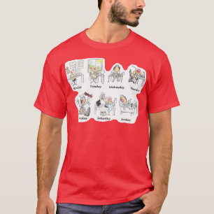 T-shirt Une mouche aux fruits pour chaque jour de la semai