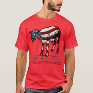 T-shirt Une nation du mouton découvre une application du g