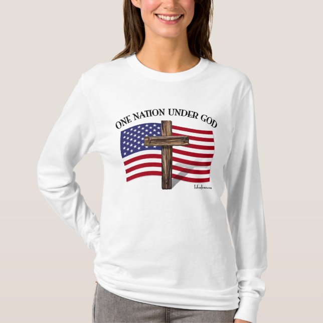 T-shirt Une nation sous Dieu (Devant)
