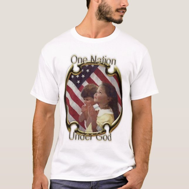 T-shirt Une nation sous Dieu (Devant)