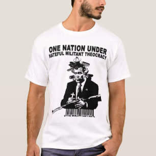 T-shirt Une nation sous la théocratie détestable militan
