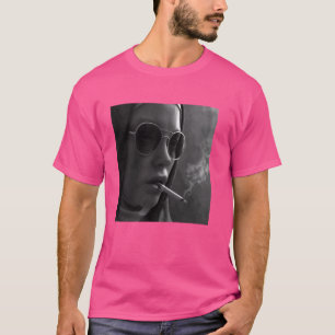 T-shirt Une nonne chaude fume la cigarette, rebelle person
