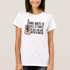 T-shirt Une note qu'il faut pour tomber amoureux d'une gui
