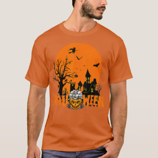 T-shirt Une nuit de Citrouille effrayant sur une Haunted H