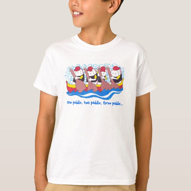 T-shirt Une pagaie, deux pagaies,... (Devant)