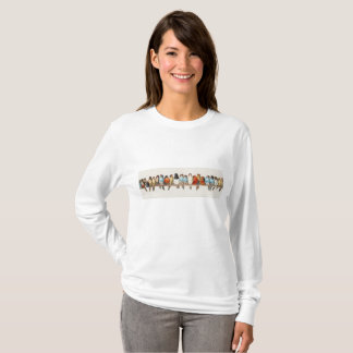 T-shirt Une perche d'oiseaux Illustration de la perche Vin