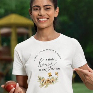 T-shirt Une petite Baby Shower abeille à miel