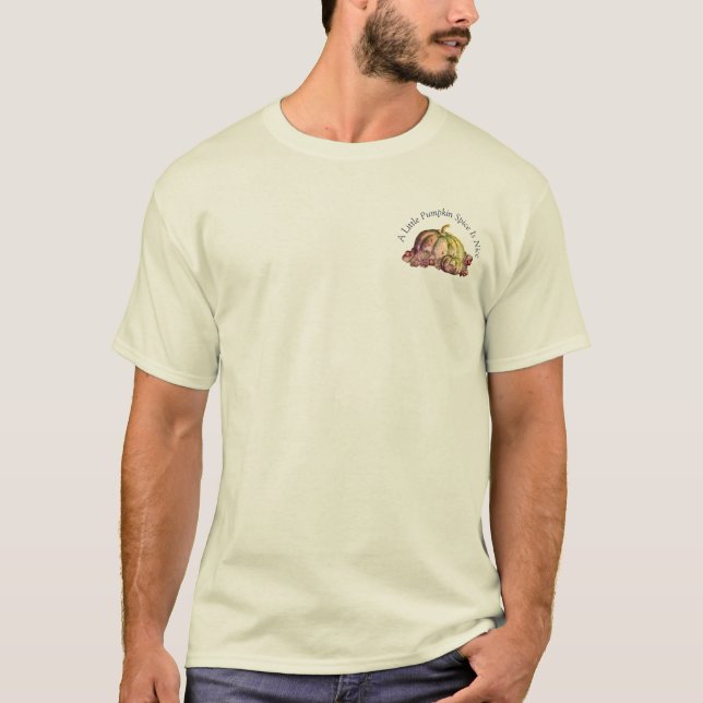 T-shirt Une petite épice Citrouille est agréable (Devant)