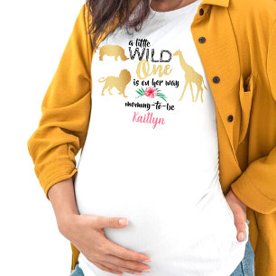 T-shirt Une Petite Fille Est En Chemin Boys Baby shower
