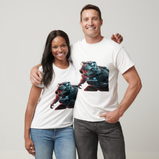 T-shirt Une photo saisissante d'un T-Rex menaçant, showcas