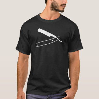 T-shirt Une pièce en t de rasoir droit - obscurité