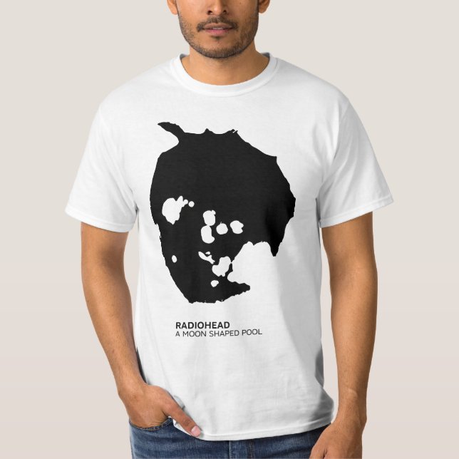 T-shirt Une piscine en forme de lune (Devant)