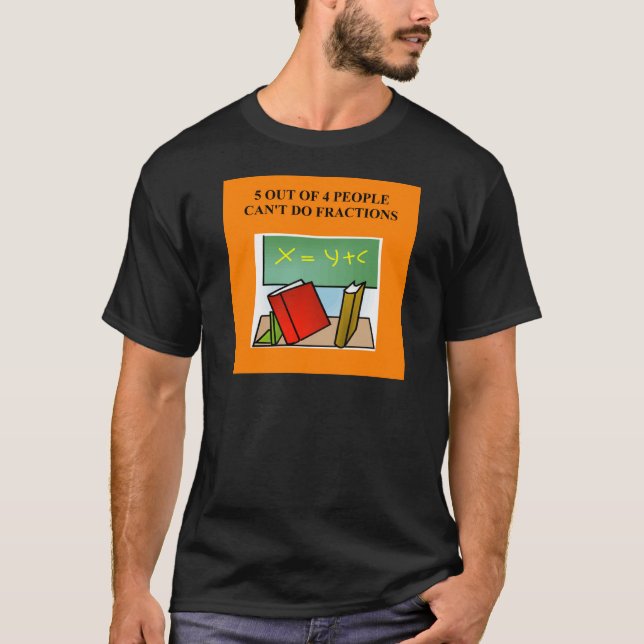 T-shirt une plaisanterie drôle de maths (Devant)