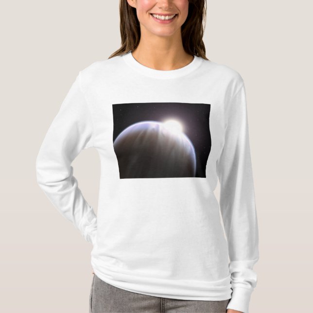 T-shirt Une planète extrasolaire avec son étoile parente (Devant)