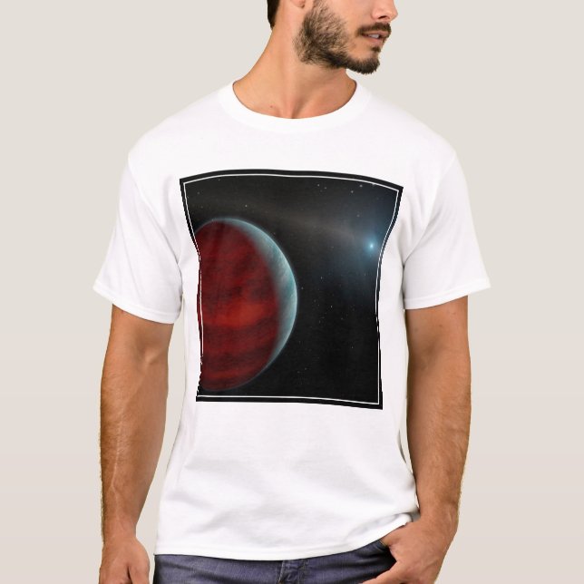 T-shirt Une Planète Géante Au Gaz Autour D'Une Étoile Nain (Devant)