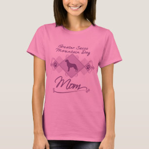 T-shirt Une plus grande maman suisse de chien de montagne