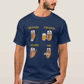 T-shirt Une pomme de terre, Deux pommes de terre, 3 pommes