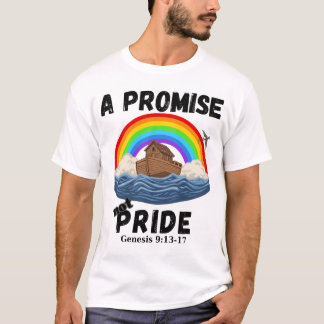 T-shirt Une promesse, pas de la fierté, pacte chrétien bib