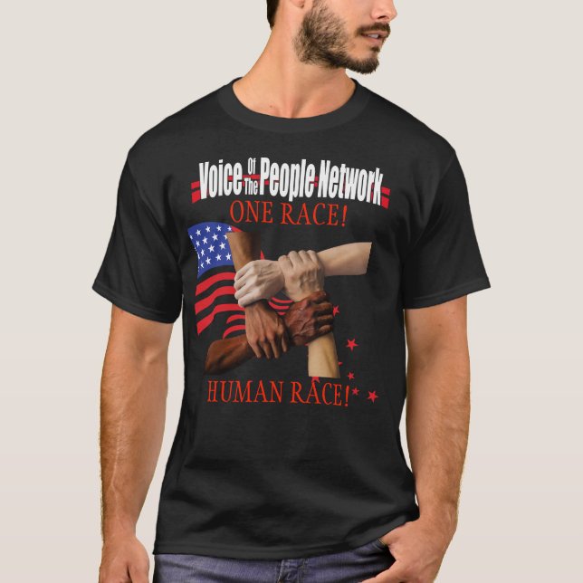 T-SHIRT UNE RACE HUMAINE VPN DE RACE (Devant)