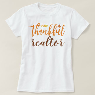 T-shirt Une Realtor Reconnaissante pour l'Action de Grâce