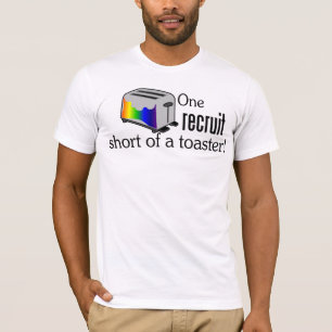 T-shirt Une recrue courte d'un grille-pain