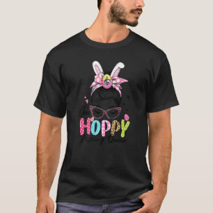 T-shirt Une Reine de Pêche Hoppy Bun de Cheveux Sale Lapin