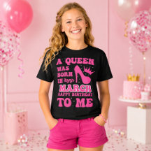 Une Reine est Née en Mars – Cadeau d'Anniversaire