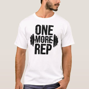 T-shirt Une répétition de plus Typographie de motivation h