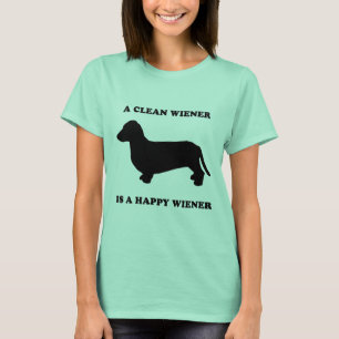 T-shirt Une saucisse propre est une saucisse heureuse