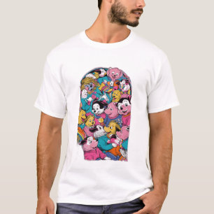 T-shirt Une scène célèbre recréée mais avec des animaux ou