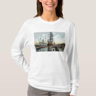 T-shirt Une scène d'expédition de baie de roucoulements au