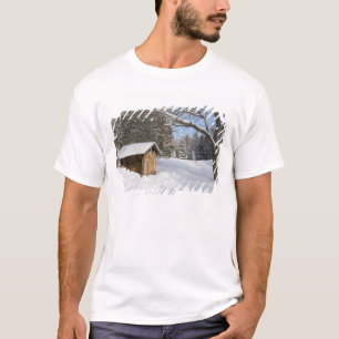 T-shirt Une scène enneigée à l'étang Little Lyford de l'AM