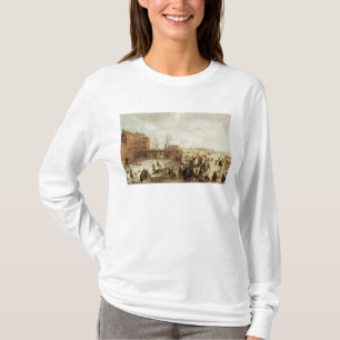 T-shirt Une scène sur la glace près d'une ville, c.1615