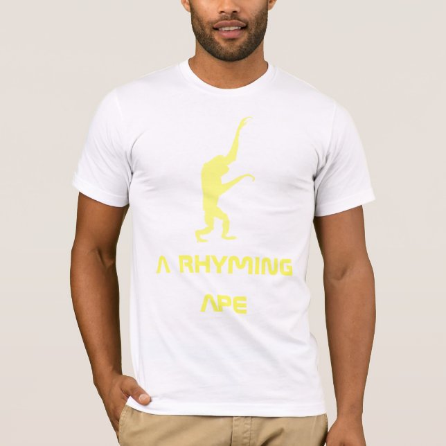 T-shirt une singe rimante (Devant)