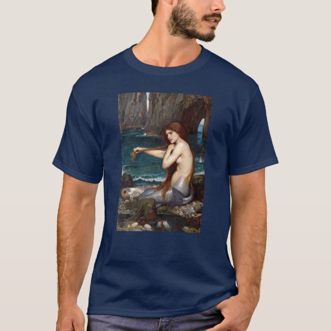 T-shirt Une sirène, Waterhouse (Devant)