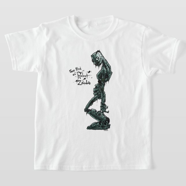 T-shirt Une sorte de robot Zombie T (Poser)