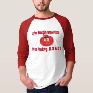 T-shirt Une Squeeze Dure De Saucisse