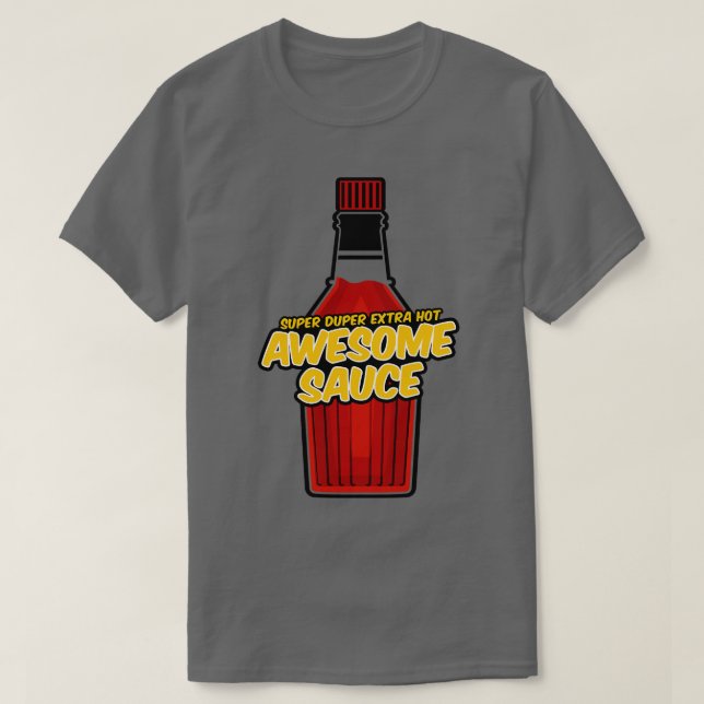 T-shirt Une superbe bouteille de sauce (Design devant)