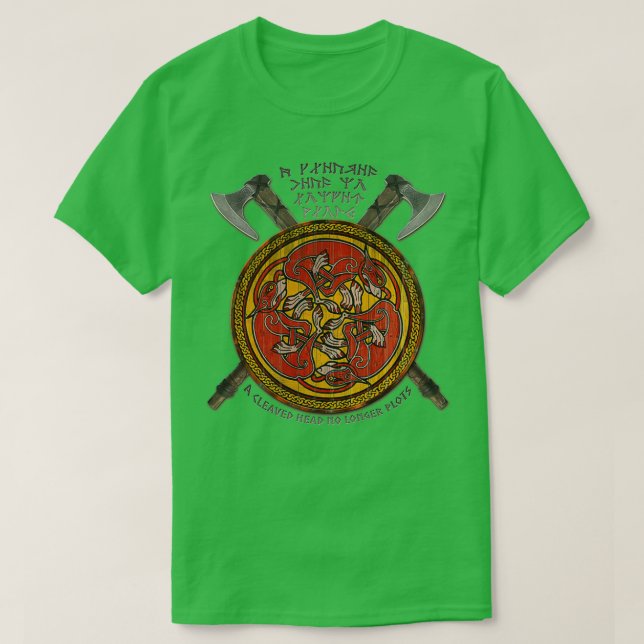 T-shirt Une Tête Nettoyée Plus De Pièces (Design devant)