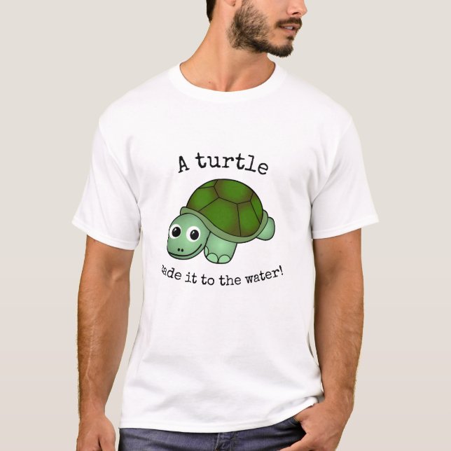 T-shirt Une tortue l'a fait ! (Devant)