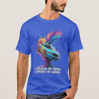 T-shirt Une touche de vitesse : l'art fantaisiste de voitu