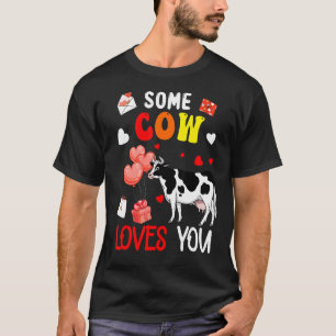 T-shirt Une vache vous aime Rancher de la Saint Valentin
