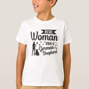 T-shirt Une Véritable Femme Possède Un Chien Berger Allema