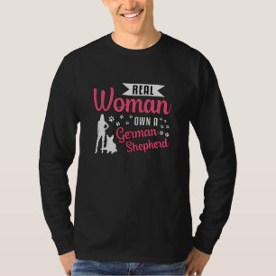 T-shirt Une Véritable Femme Possède Un Chien Berger Allema