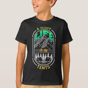 T-shirt Une vie de scout est dans les tentes - Camping Ran