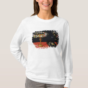 T-shirt Une vie immobile d'un Tazza avec des fleurs
