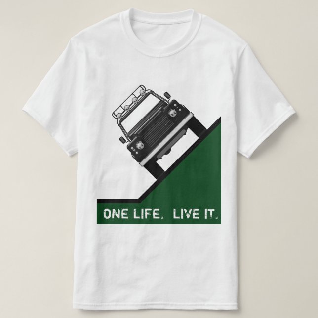 T-SHIRT UNE VIE. VIVE-LE. (Design devant)