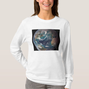 T-shirt Une vue complète de la Terre montrant les données 
